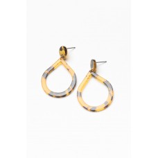 Mona Camel Teardrop Earring